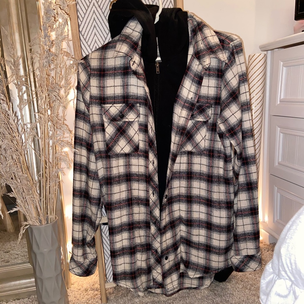 Flannel zip up